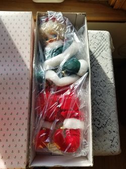 Vintage Brinn 1986 December calendar clown doll NIB