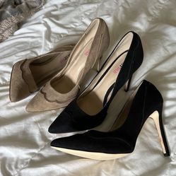 Suede Heels