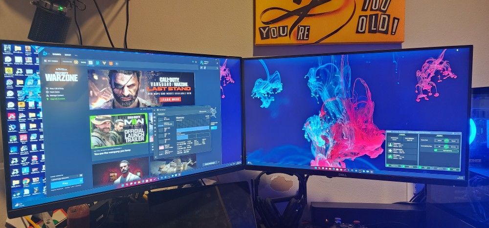 2 Monitor LG And DELL 2560x1440 165hz