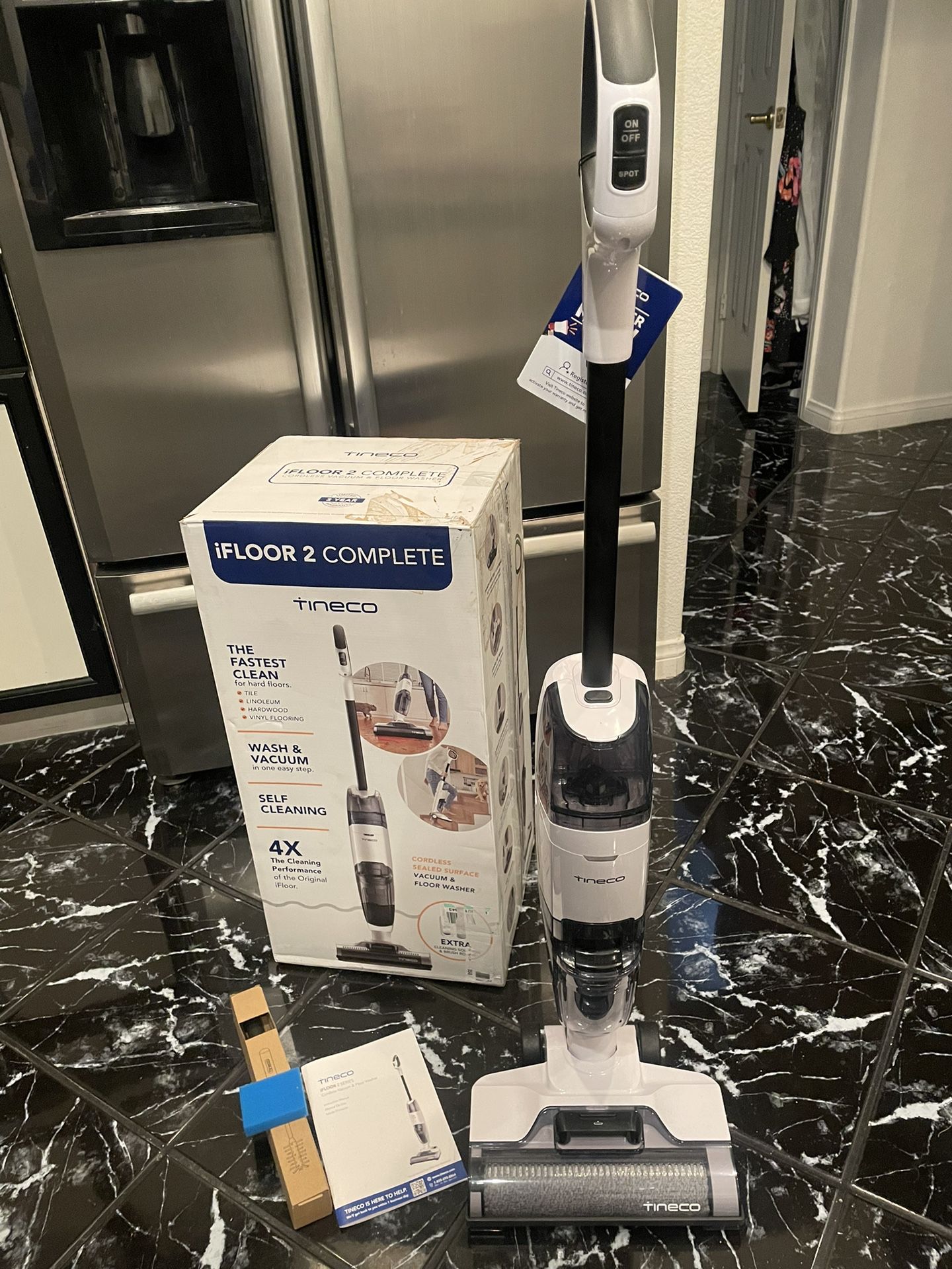 New- Tineco iFloor 2- Cordless Vacuum & Floor Washer 