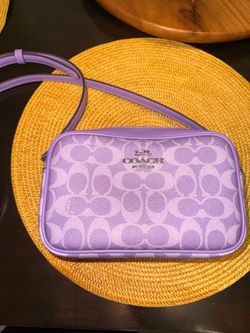 Coach Signature Crossbody Bag in Lavender