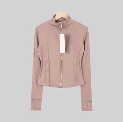 Blush Sculpt Zip-Up Jacket – Lululemon Inspired Athleisure