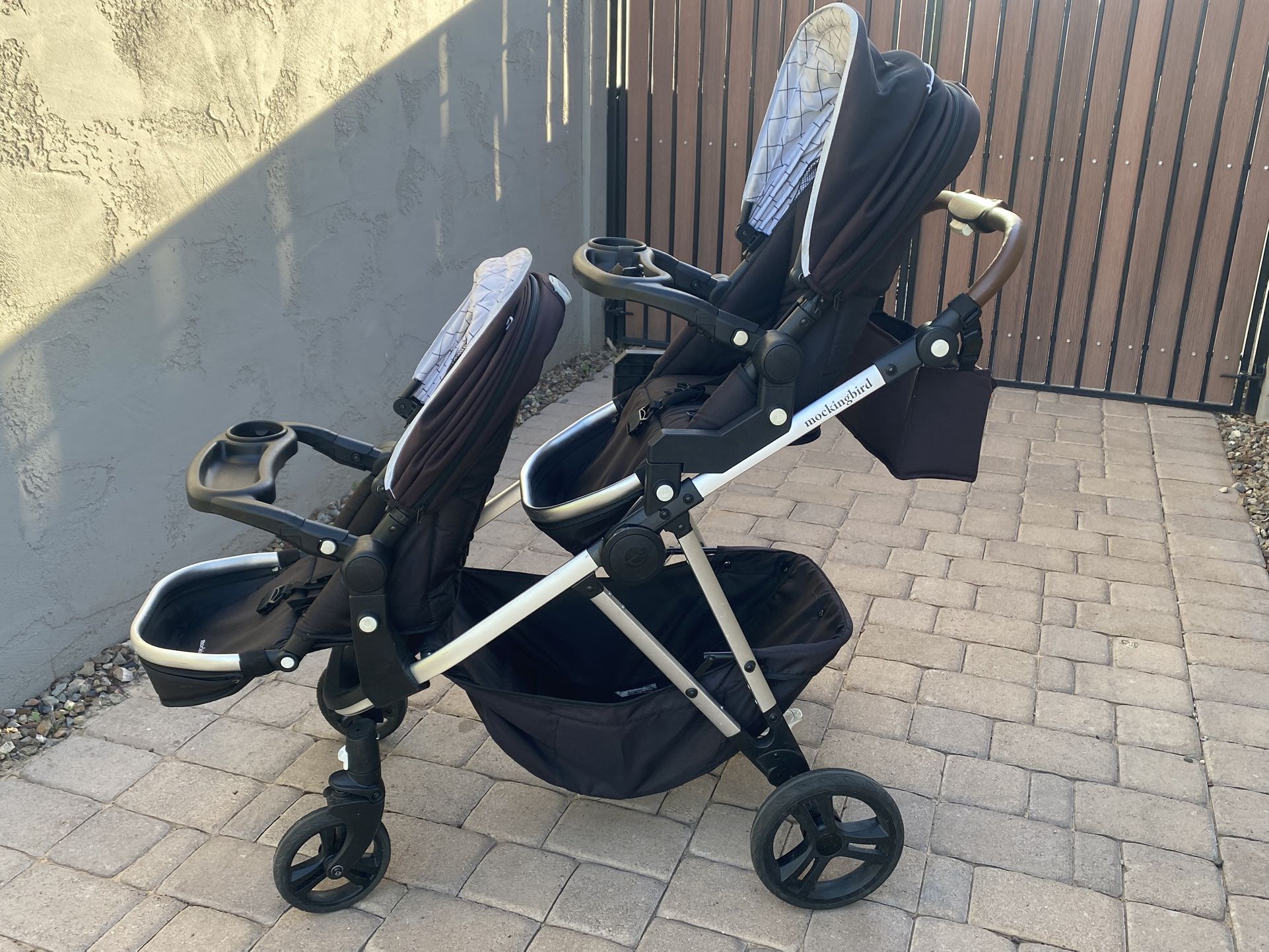Mockingbird single to double stroller