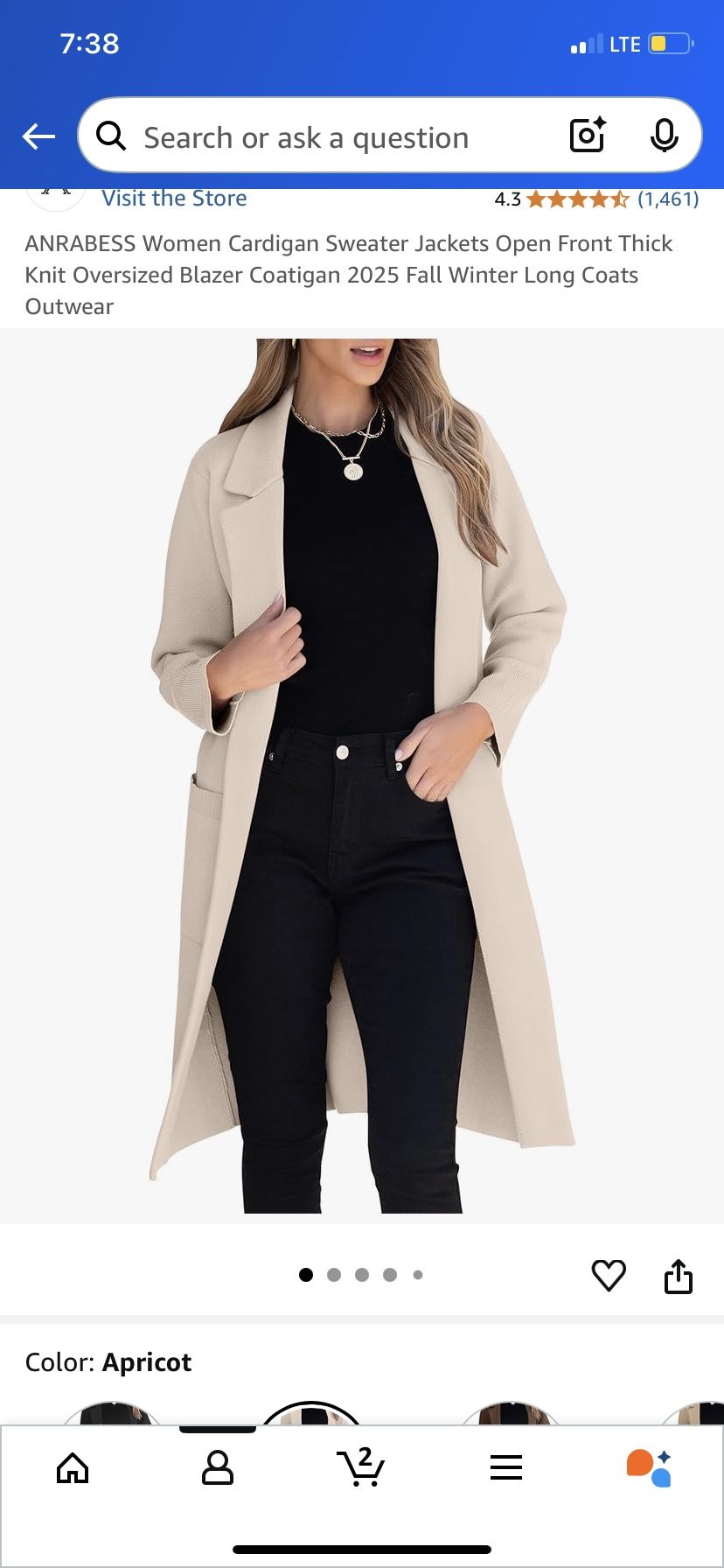 Anrabess Women’s Sweater Cardigan
