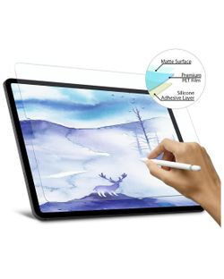 Brand new! iPad Pro 12.9 Screen Protector, Matte PET Paperfeel Film with Face ID for iPad 12.9 (2018-2020), Compatible with Apple Pencil