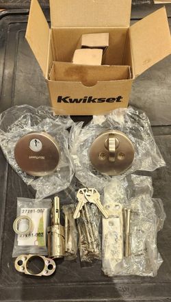 Kwikset Deadbolt BRAND NEW in Box Satin Nickel Smart Key 92580-024
