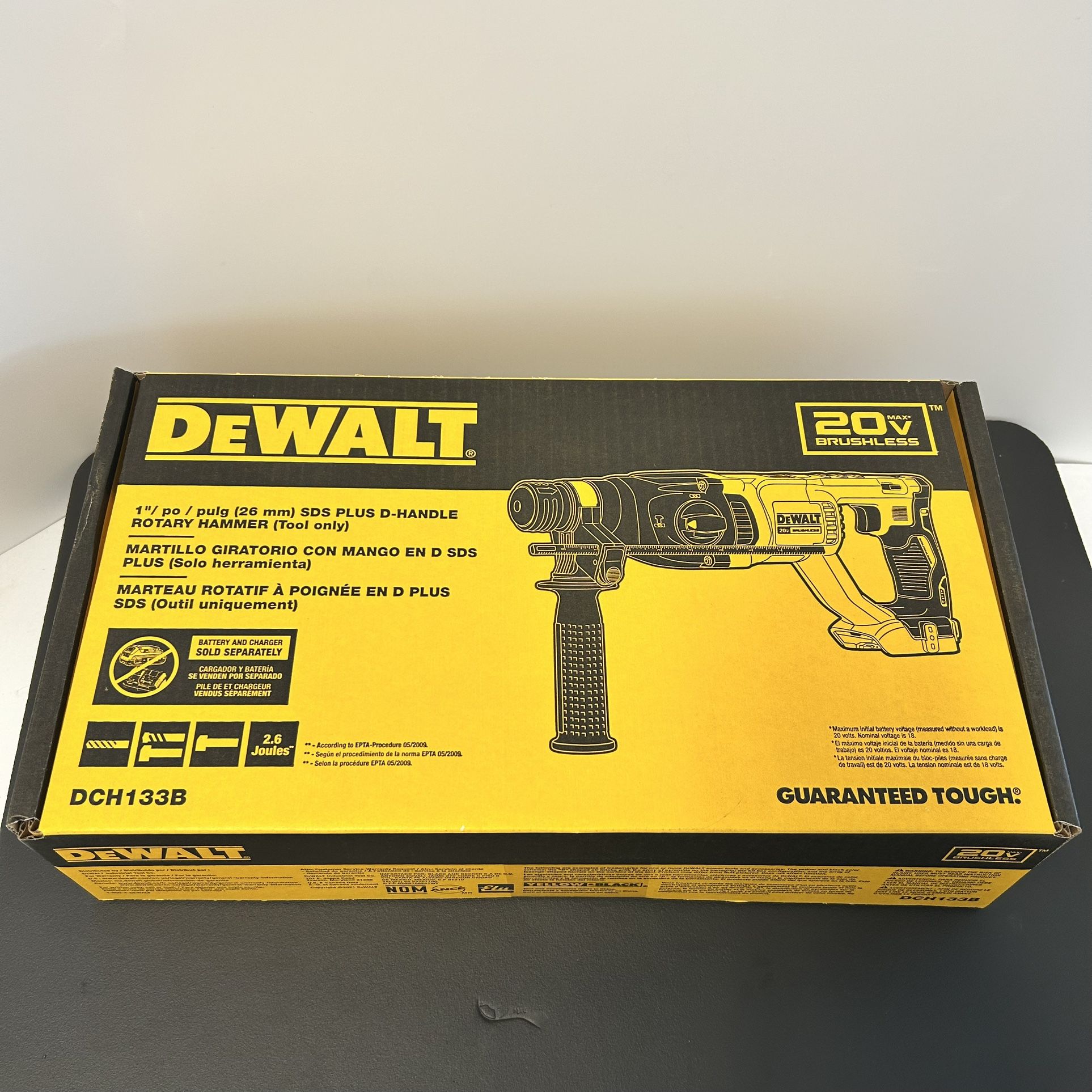 $140 Dewalt 20-Volt 1" SDS PLUS Rotary Hammer (TOOL-ONLY)