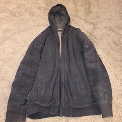 Quicksilver Gray Hoodie Large