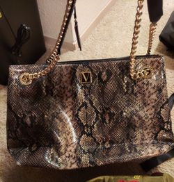 Victoria Secret Handbag.  Faux Snake Skin. 