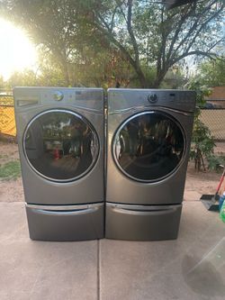 Whirlpool front load, washer, and electric Dryer