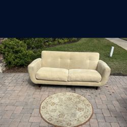 Sofa King Comfortable Beige MCM Sofa For Sale! 