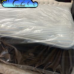 Sealy mattress and box set cama Colchon y tambor