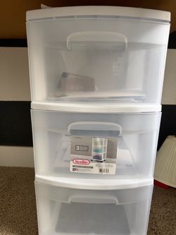 Sterilite 3-Drawer Medium Storage Cart