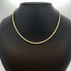 Gold Chain Rope 14K Solid New 