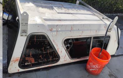 GVi White Truck Camper Shell Topper