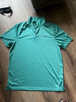 Authentic Oakley Hydrolix Men's Short Sleeve Polo Shirt - Teal Green - Size XL