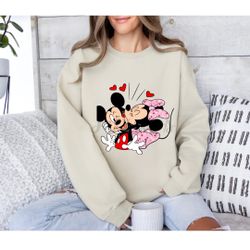 Mickey And Minnie Valentine Crewneck Sweater
