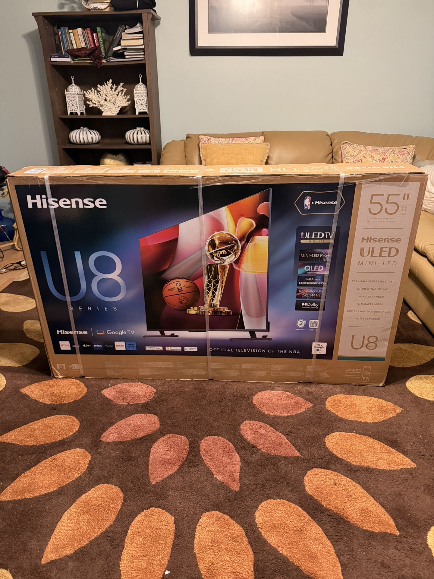 Hisense U8 Series 55” Mini-LED 4K TV (2024 Model) – Brand New / Sealed