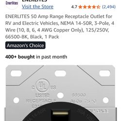 50Amp Range Receptacle Outlet 