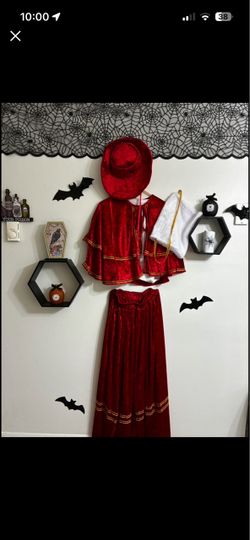 Red Velvet Victorian Christmas Costume