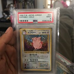Psa mint 9 Japanese Clefable Holo