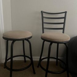 Rotating Chair And Cushioned Stool