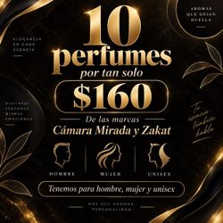 🔥 ! OFERTA ESPECIAL ! 10 perfumes arabes por solo $160