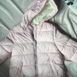 Girls Pink Puffer jacket 