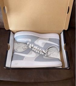 Nike Air Force 1 Wolf Grey Patent Leather