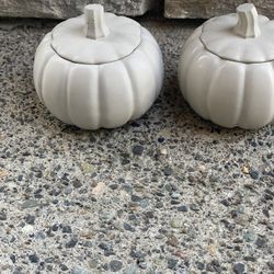Cement Pumpkin With Lid for decoration, crafts, or plant $10 Per Pumpkin