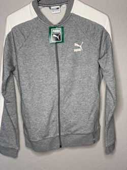 Puma track jacket size m gray