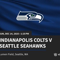 Seahawks Vs Colts Ticket 