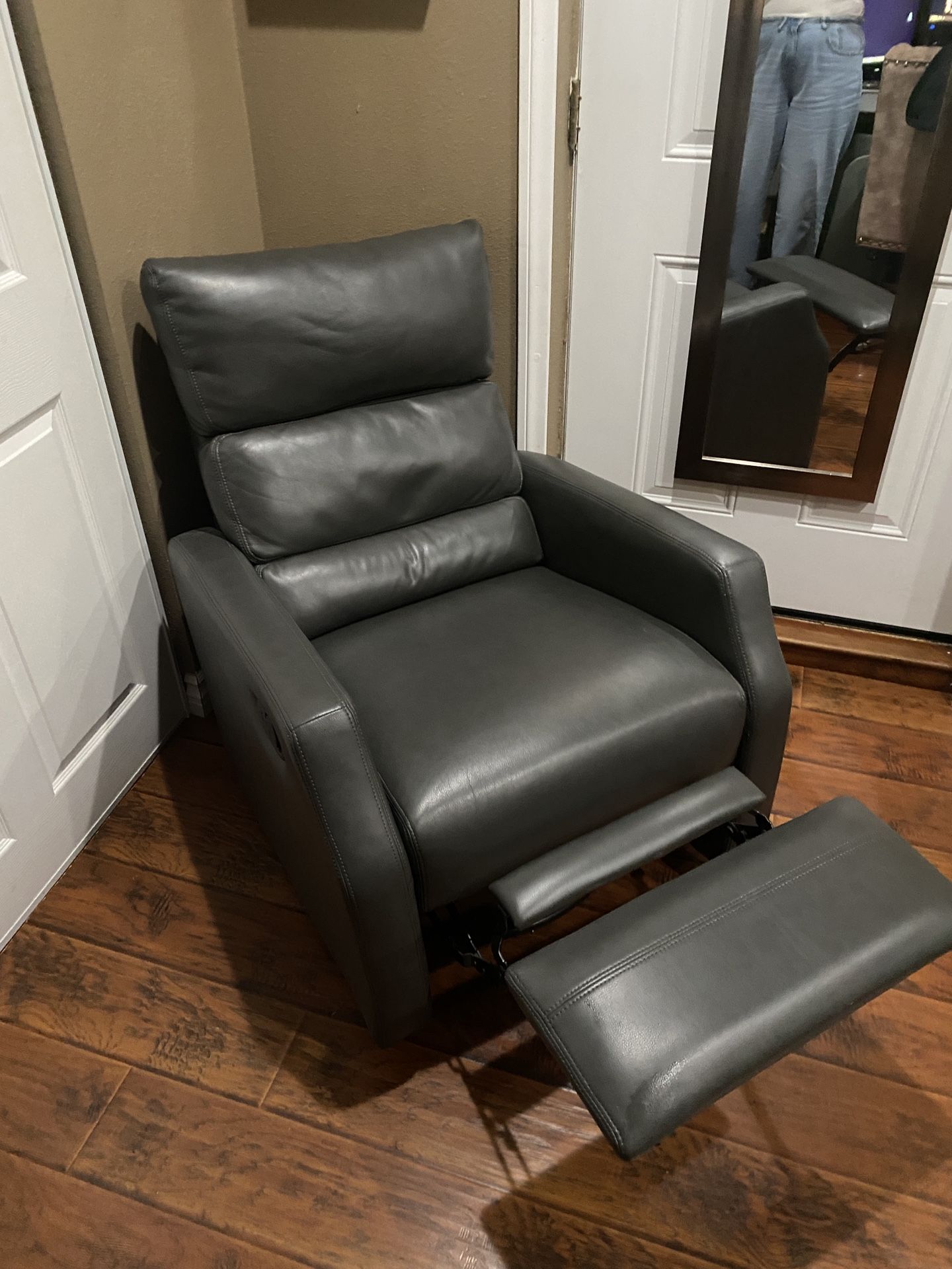 Leather Grey Recliner