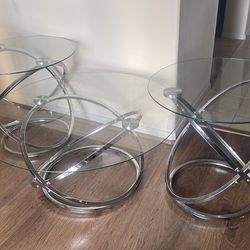 Glass coffee tables