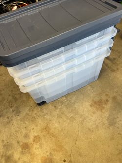 Sterilite 160 qt rolling boxes