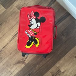 Red Minnie Mouse Suitcase For Kids