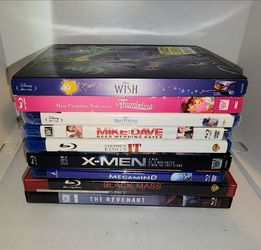 lot of 9 assorted Blu Ray movies