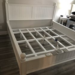 Pottery barn King bed frame
