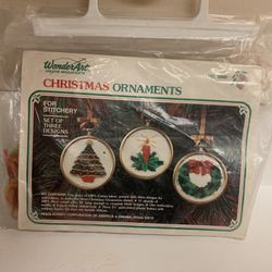 Cross Stitch Kit “Christmas Ornaments” #2