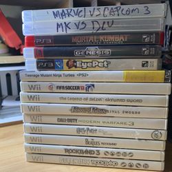 Wii And Joystick & ps3 game bundle
