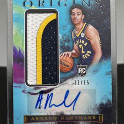 2022-23 Panini Origins Andrew Nembhard Rookie RC Patch Auto RPA  /15