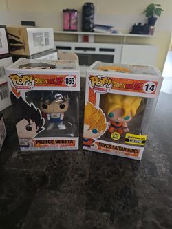 Dragon Ball Z Funko Pop Bundle - Super Saiyan Goku & Prince Vegeta