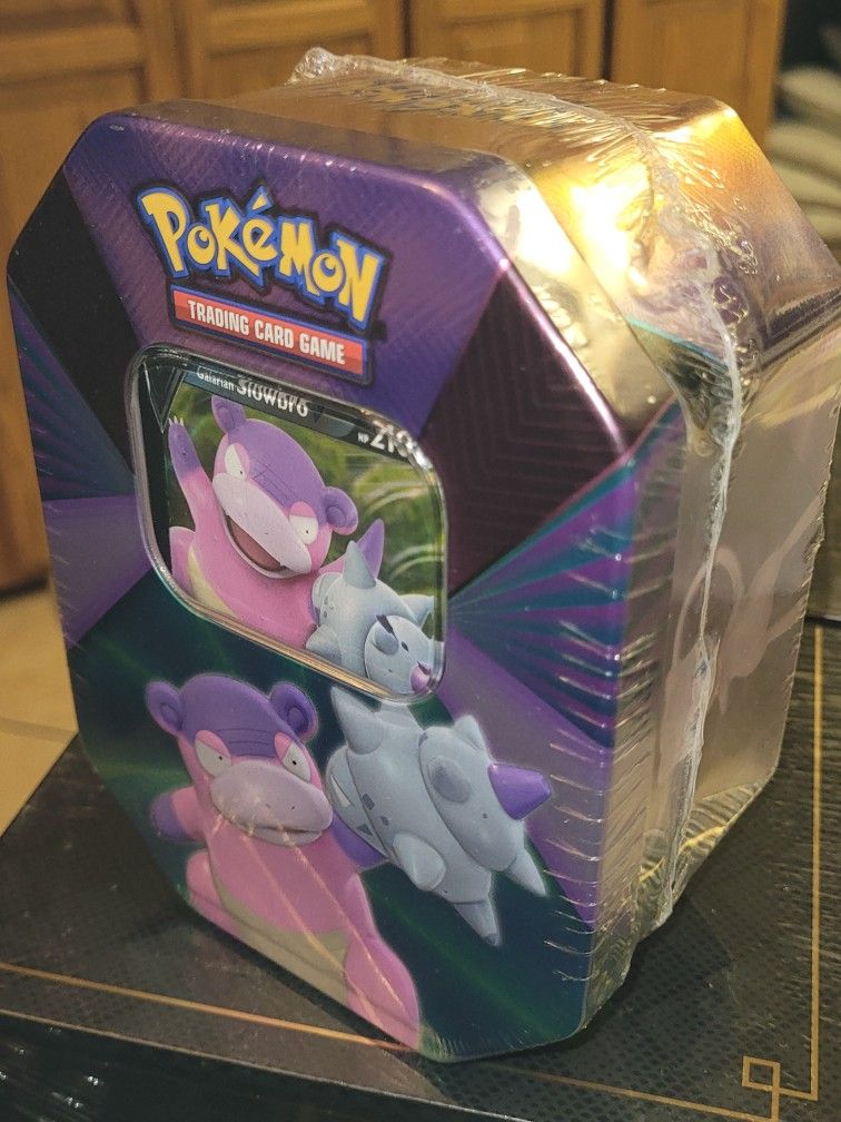 Pokemon Cards- 4 Pack Vivid Voltage Slowbro Tin