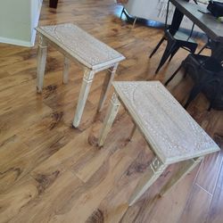 Beautiful Chic Farmhouse Rustic Style End Tables - $45