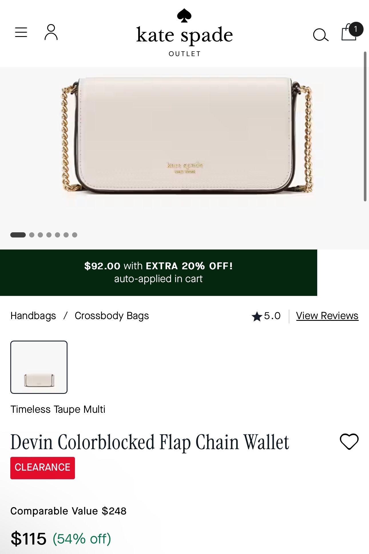 Kate Spade Chain Wallet