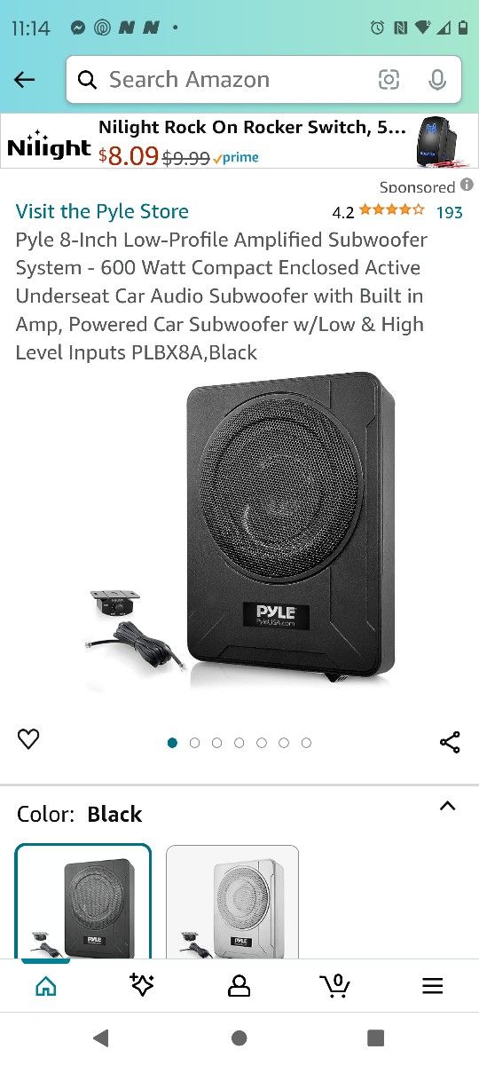 Car Audio Active Subwoofer 