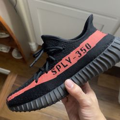 Adidas Yeezy 350 Red Stripe Size 10.5