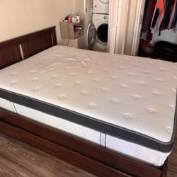 Queen Storage Bed & Mattress Combo