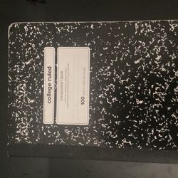 Composition Book, Composition Note Book, College Ruled