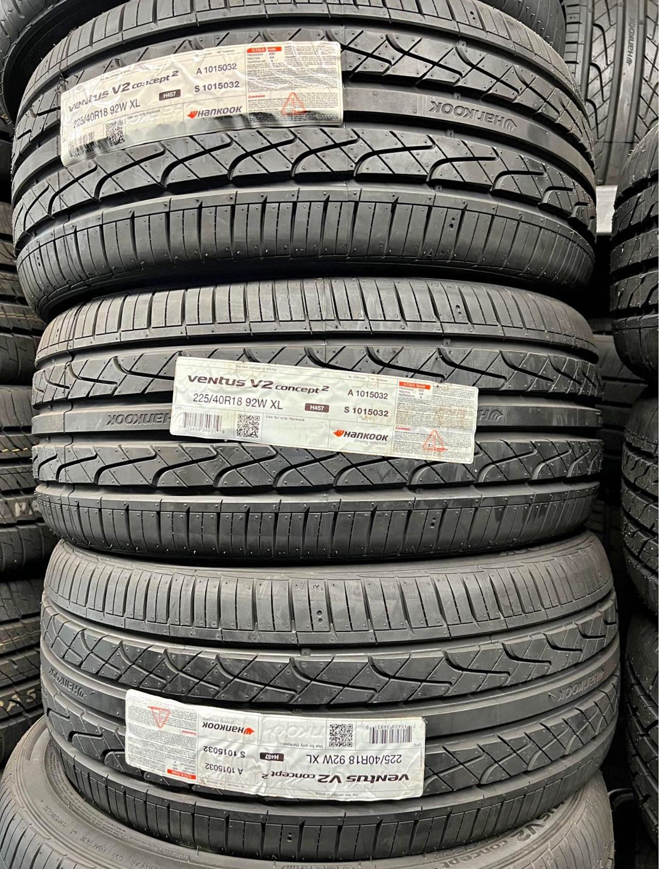 225/40/18 Hankook Ventus V2 New Tires Installed And Balanced Llantas Nuevas Instaladas Y Balanceadas 